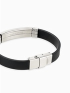 Браслет унисекс «Стиль» плавность, цвет чёрный с серебром, 20.5 см  (артикул 7986102)  большой выбор товаров оптом и в розницу по низким ценам с доставкой