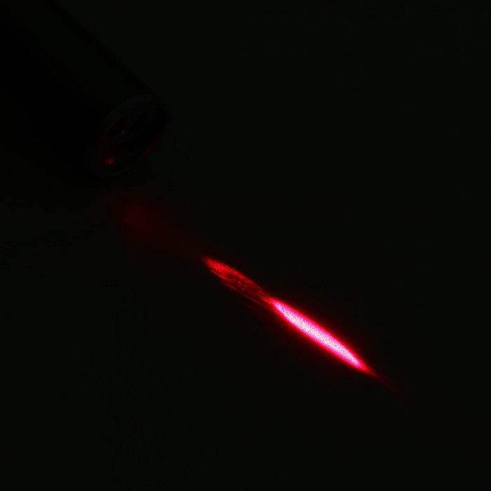 Лазерная указка 3 в 1, UV свет, 1200 мАч, 5 Вт, USB, красный луч, 200 м, 11.1 х 1.4 см - фото 1906064692