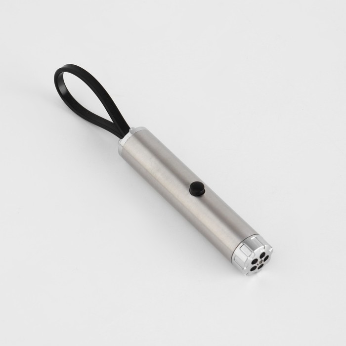 Лазерная указка, 5 видов луча, от батареек 3×LR44, красный луч, 6.8×1.3 см - Фото 1