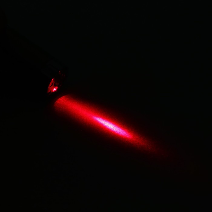 Лазерная указка, 5 видов луча, 3 LR44, красный луч, 6.8 х 1.3 см - фото 1906064697
