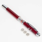 Лазерная указка, выдвижная, 3 в 1: 670 нм, от батареек 3×LR44, красный луч, 15×1 см - Фото 2