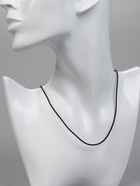 Шнурок каучуковый, неполый, 50 см, d=1.5 мм, чёрный в серебре - фото 59782389