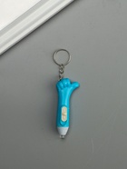 Фонарик брелок для ключей на кольце «Лайк», 3×AG3, МИКС - Фото 2