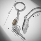 Набор 2 предмета: кулон, брелок «Револьвер», цвет серебро, 70 см - фото 7790429
