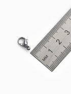 Замок карабин, 10 шт. 12×7 мм, цвет серебро - Фото 3