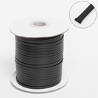 Шнур вощёный плоский из полиэстера L=80 м, ширина 4 мм, чёрный - Фото 2