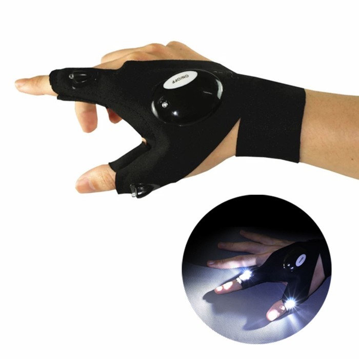 Фонарь-перчатка рабочий, на правую руку, 2 х CR2016, 36×13.5 см - Фото 1