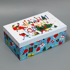 Коробка подарочная «Новогоднее веселье», 32,5 × 20 × 12,5 см - фото 1654868