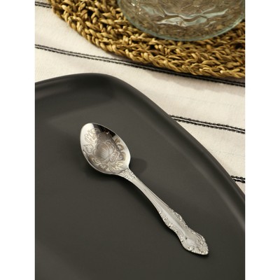 Ложка чайная «Тройка», длина 14 см, толщина 1,5 мм, художественная роспись