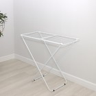 Сушилка для белья напольная складная Доляна, рабочая длина 16 м, белая - Фото 2