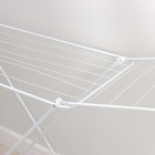 Сушилка для белья напольная складная Доляна, рабочая длина 16 м, белая - Фото 3