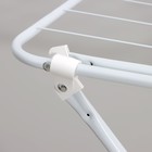 Сушилка для белья напольная складная Доляна, рабочая длина 16 м, белая - Фото 4