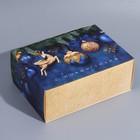 Коробка новогодняя складная «Новогодние шары», 25×18×10 см, Новый год 9076781