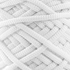Шнур для вязания 100% полиэфир, ширина 3 мм 100м (белый) - фото 6678957