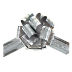 Подарочный бант - шар No3.2 полоса, серебро, для упаковки подарков - Фото 2