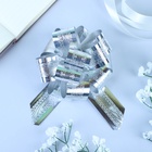 Подарочный бант - шар No3.2 полоса, серебро, для упаковки подарков - Фото 3