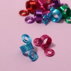 Пирсинг для волос «Спираль», 2,1 × 0,9 см, 10 шт, разноцветный - Фото 3