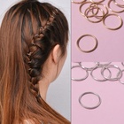 Пирсинг для волос «Кольца», d = 1,4 см, 10 шт, цвет серебристый - фото 6679088