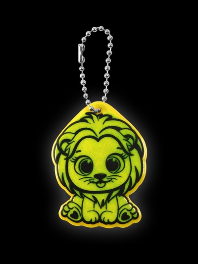 Светоотражающий элемент «Львёнок», двусторонний, 4.5×6 см, МИКС