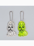 Светоотражающий элемент «Бульдог», двусторонний, 3.6×5.7 см, МИКС - Фото 3