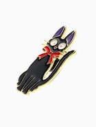 Значок «Кот» интеллигент, цветной в золоте - Фото 4