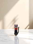 Значок «Кот» интеллигент, цветной в золоте - Фото 5