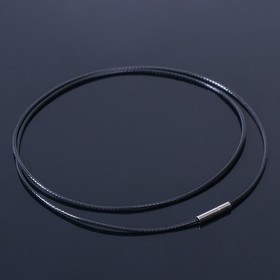 Корейская вощёная нить, 55 см, d=1 мм, цвет чёрный