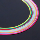 Шнурок текстильный, фасовка 100 шт. 45 см с удлинителем 5 см, МИКС - Фото 3