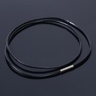 Шнурок кожаный d=1,5 мм, 45 см, цвет чёрный - фото 319019594
