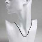 Шнурок кожаный d=1.5 мм, 55 см, чёрный 7865462