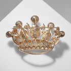 Брошь «Корона» лучистая, цвет радужный в золоте - Фото 2