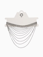 Колье «Водопад» волна, цвет белый в серебре, 25 см - Фото 12