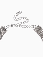 Колье «Водопад» волна, цвет белый в серебре, 25 см - Фото 7