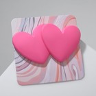 Серьги металл «Сердечки» мультяшные, цвет розовый - Фото 3