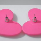 Серьги металл «Сердечки» мультяшные, цвет розовый - Фото 4