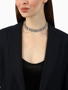 Колье «Драгоценность» квадраты в стразах, цвет белый в золоте, 32 см - Фото 4