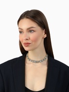 Колье «Драгоценность» квадраты в стразах, цвет белый в золоте, 32 см - Фото 5