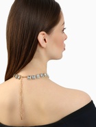 Колье «Драгоценность» квадраты в стразах, цвет белый в золоте, 32 см - Фото 6