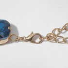 Колье «Драгоценность» квадраты, цвет морской в золоте, 34 см - Фото 2