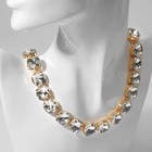 Колье «Драгоценность» квадраты, цвет белый в золоте, 34 см - Фото 2