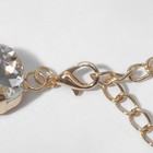 Колье «Драгоценность» квадраты, цвет белый в золоте, 34 см - Фото 3