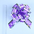 Подарочный бант - шар №5 «Воздушные сердца», фиолетовый, для упаковки подарков - Фото 2
