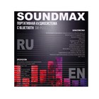 Портативная колонка Soundmax SM-PS5020B, 16Вт, 1500мАч, FM, BT, microSD, AUX, черная - фото 9226993