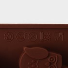Форма для выпечки Доляна «Совы», силикон, 19×15 см, 12 ячеек, 3,5×3,5×1,5 см, цвет коричневый - Фото 6
