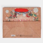 Пакет крафтовый горизонтальный «Новогоднее чудо», MS 23 × 18 × 10 см - Фото 7