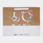Пакет подарочный крафтовый, упаковка, «LOVE», L 31 х 40 х 11.5 см 7892756 - фото 16878949