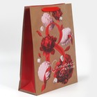 Пакет подарочный крафтовый вертикальный, упаковка, «Яркая весна», L 40 х 31 х 11.5 см - Фото 2