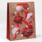 Пакет подарочный крафтовый вертикальный, упаковка, «Яркая весна», L 40 х 31 х 11.5 см - Фото 3