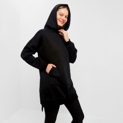 Худи женское НАЧЁС, цвет чёрный, размер 46