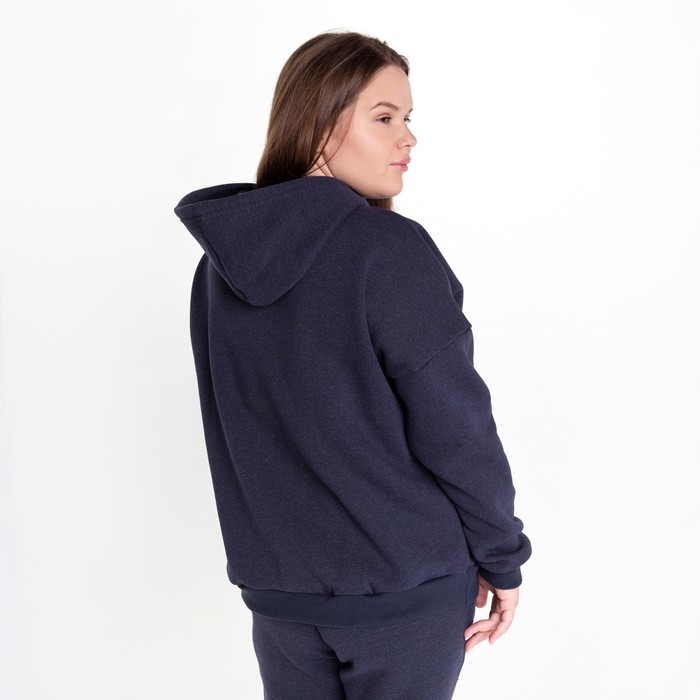 Костюм брюки/толстовка женский НАЧЁС, цвет синий меланж, размер 46 56263
